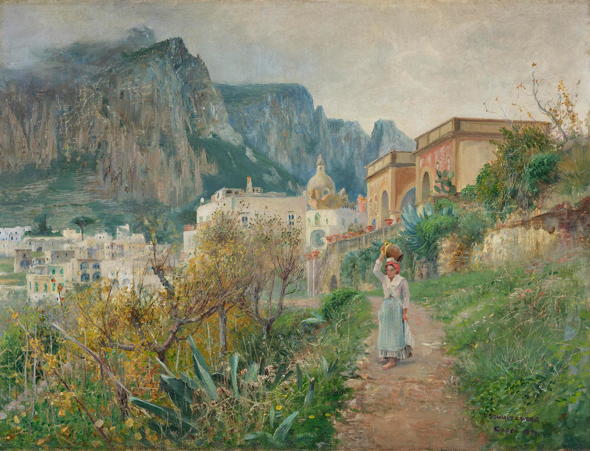 Anshelm Schultzberg, Scene from Capri.