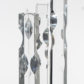 Jan Johansson, skulptur, "Metropolis I", Orrefors, 1973.