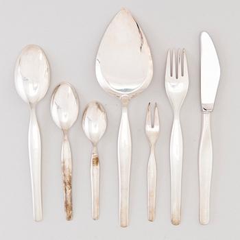 TAPIO WIRKKALA, A 33-piece set of 'Tapio' silver cutlery, Kultakeskus, Hämeenlinna, Finland 1985. Model designed in 1957.