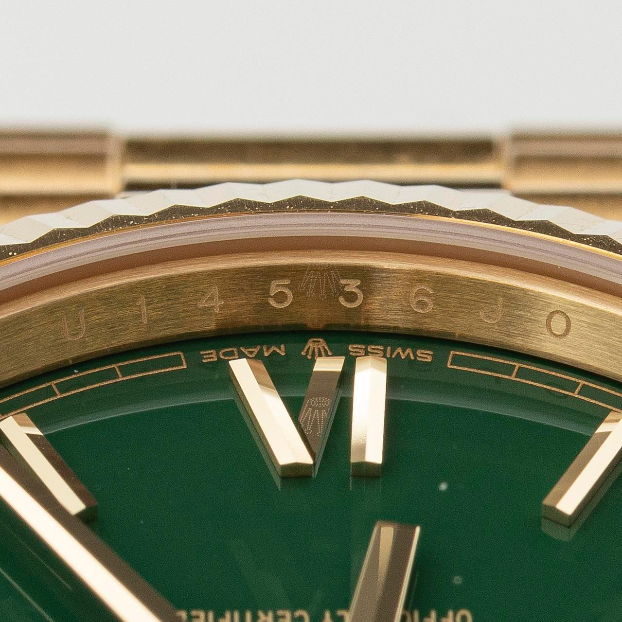 Rolex, Day-Date 40, "Money Green Dial", ca 2024.