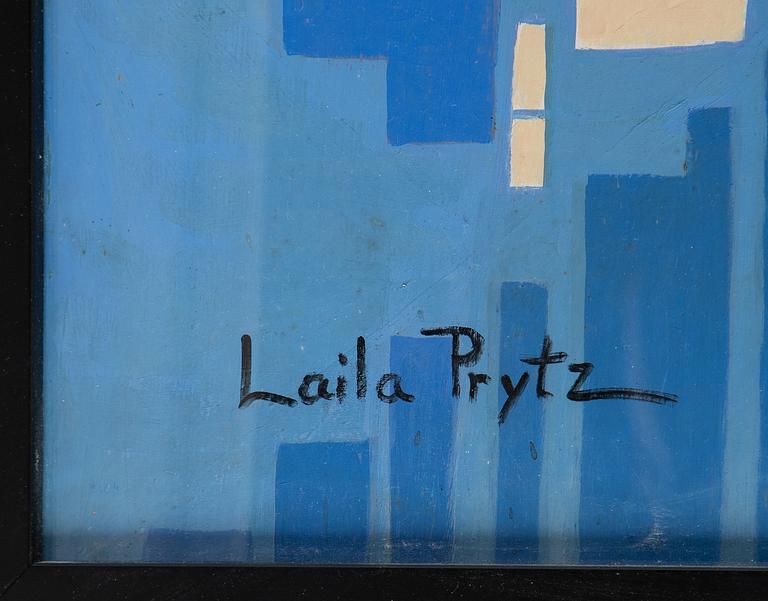Laila Prytz, oil on panel, signed.