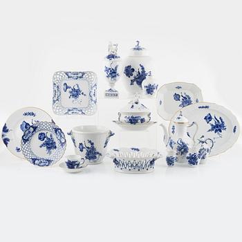 A 86-piece dinner and coffee service, "Blue Flower", Royal Copenhagen, Denmark.