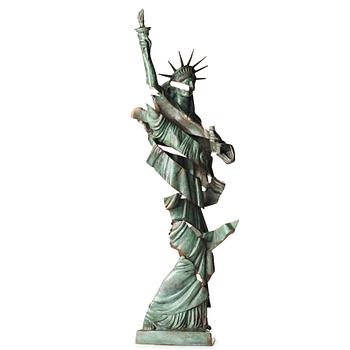 199. Fernandez Arman, "Statue of Liberty, horizontally sliced".