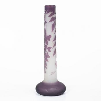 Emile Gallé, vas, överfångsglas, Nancy, Frankrike efter 1904.