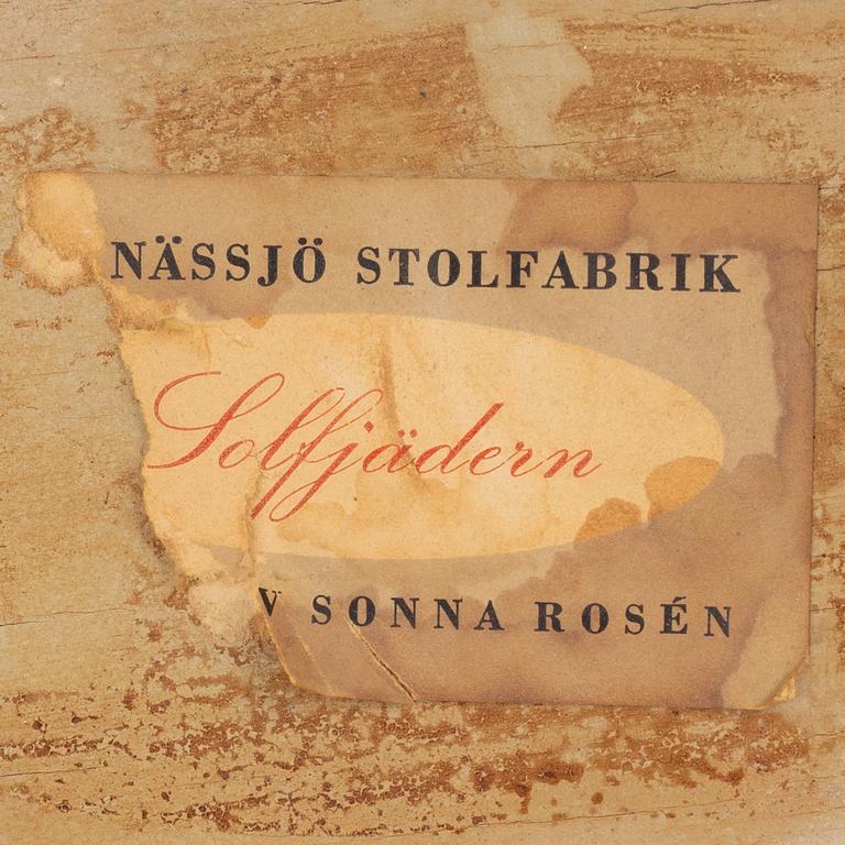 Sonna Rosén, armchairs, a pair, "The Fan", Nässjö Stolfabrik.