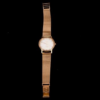 ARMBANDSUR, herr. Omega seamaster automatic, 1950-tal. 14K guld med guldrem. Totalvikt 78 g.