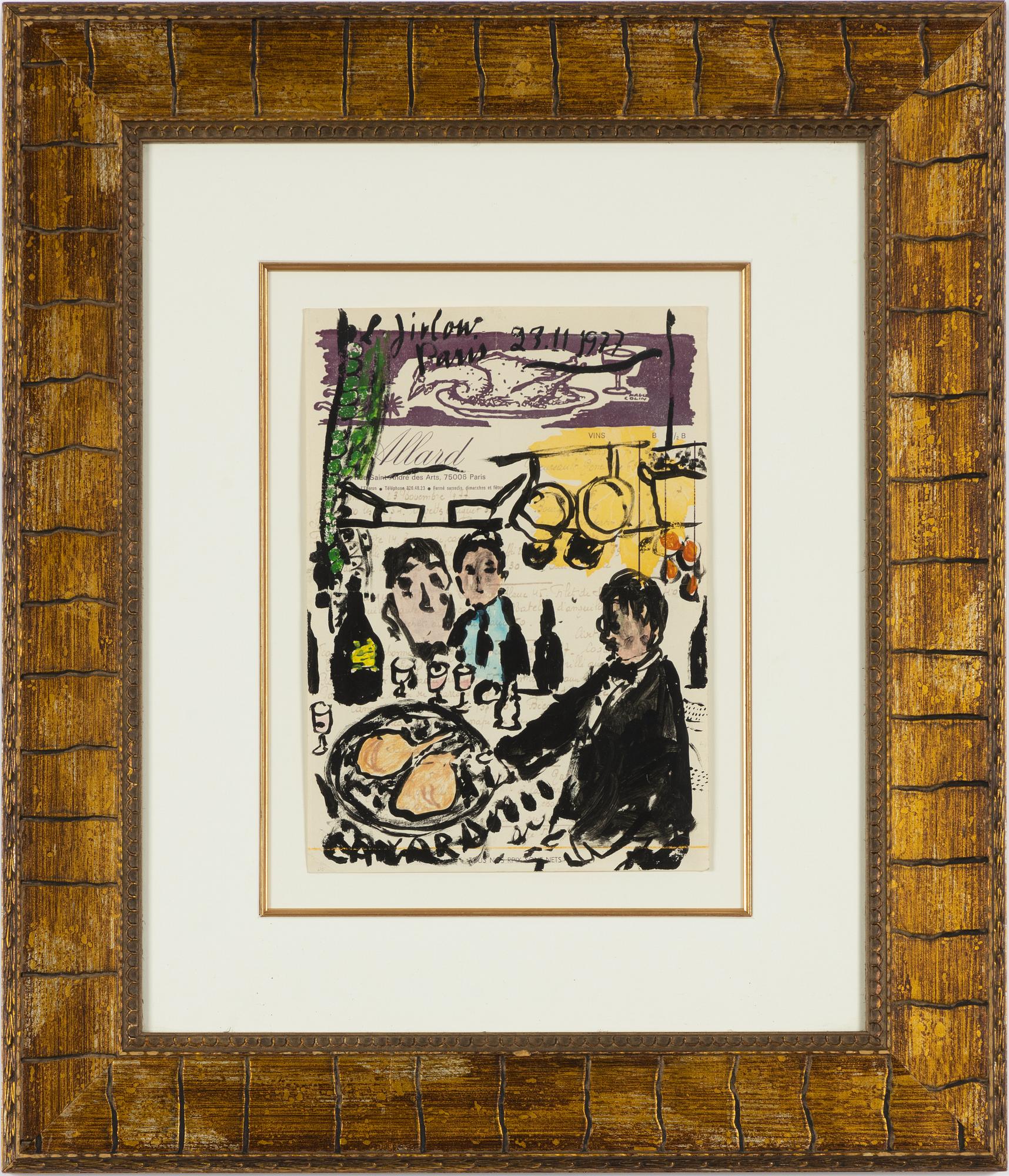 Lennart Jirlow, Restaurangscen på meny.