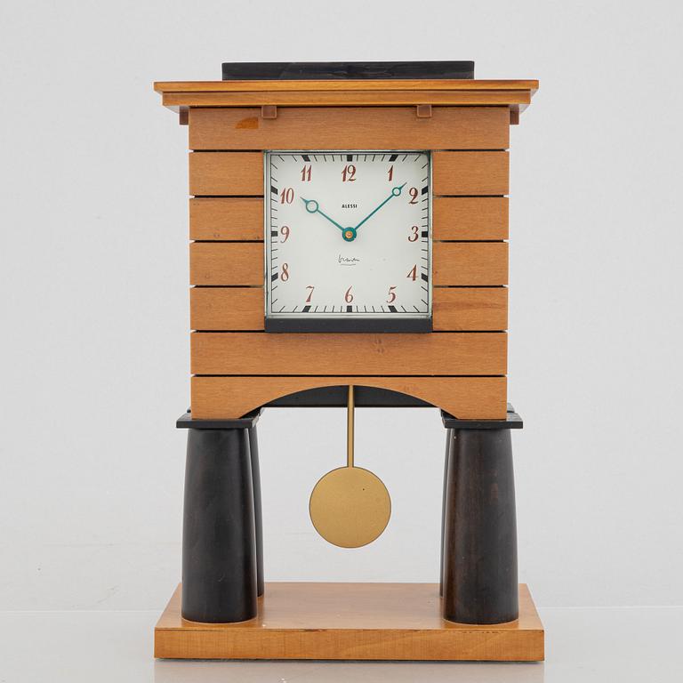 Michael Grave, table clock, Alessi, Italy.