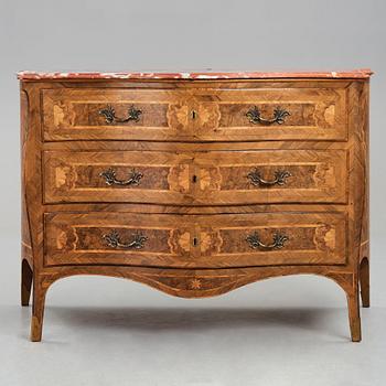 An Italian presumably Naples  Rococo 18th century commode.