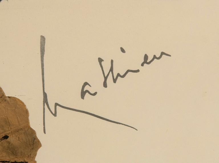 George Mathieu posters, 2 pieces, "Japon Air France" and "France Air France" 1967/68.