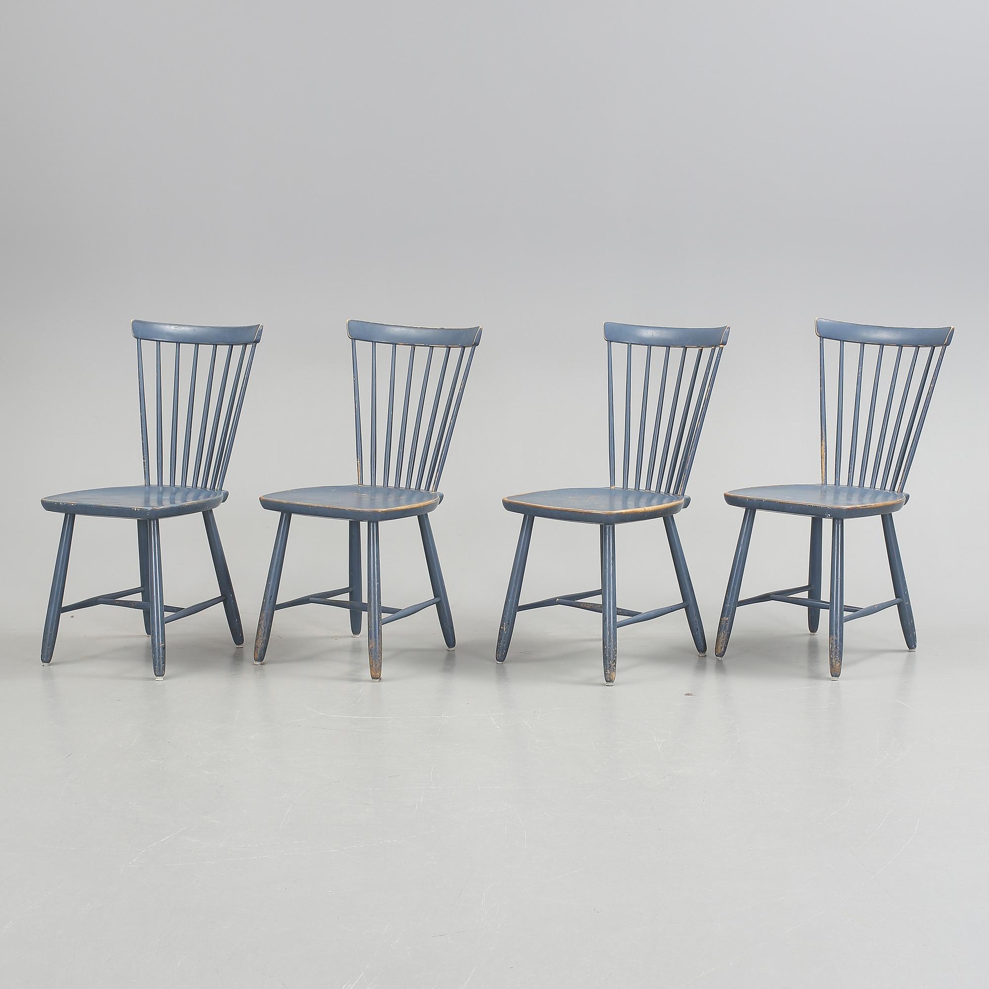 STOLAR, 4 st, "Lilla Åland", Carl Malmsten, 1900-talets andra hälft.