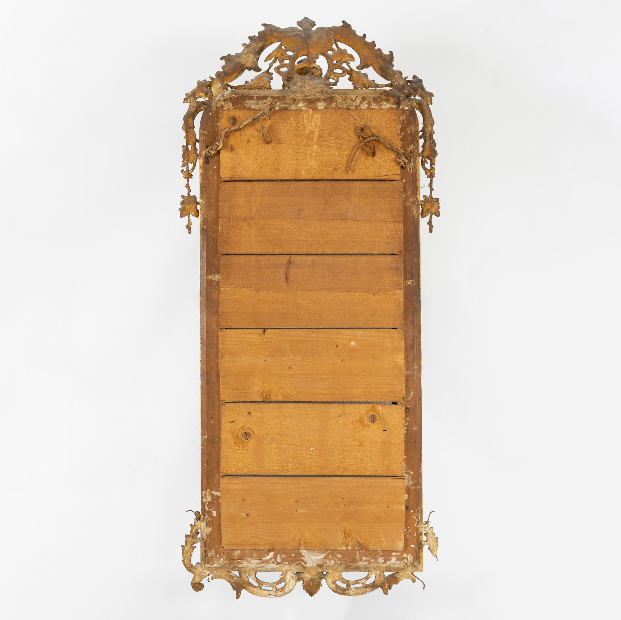 Spegel med konsolbord, nyrokoko, 1800-talets andra hälft.