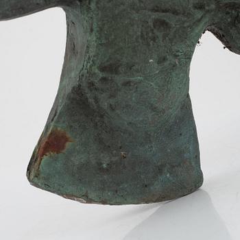 Ulf Tikkanen, sculpture, bronze, signed with initials.