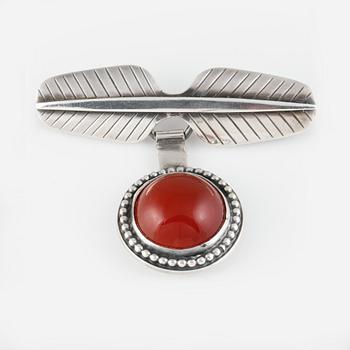 BROSCH, silver, Per Sköld för A Michelsen, Stockholm,1953. Vikt 16,3 gram.