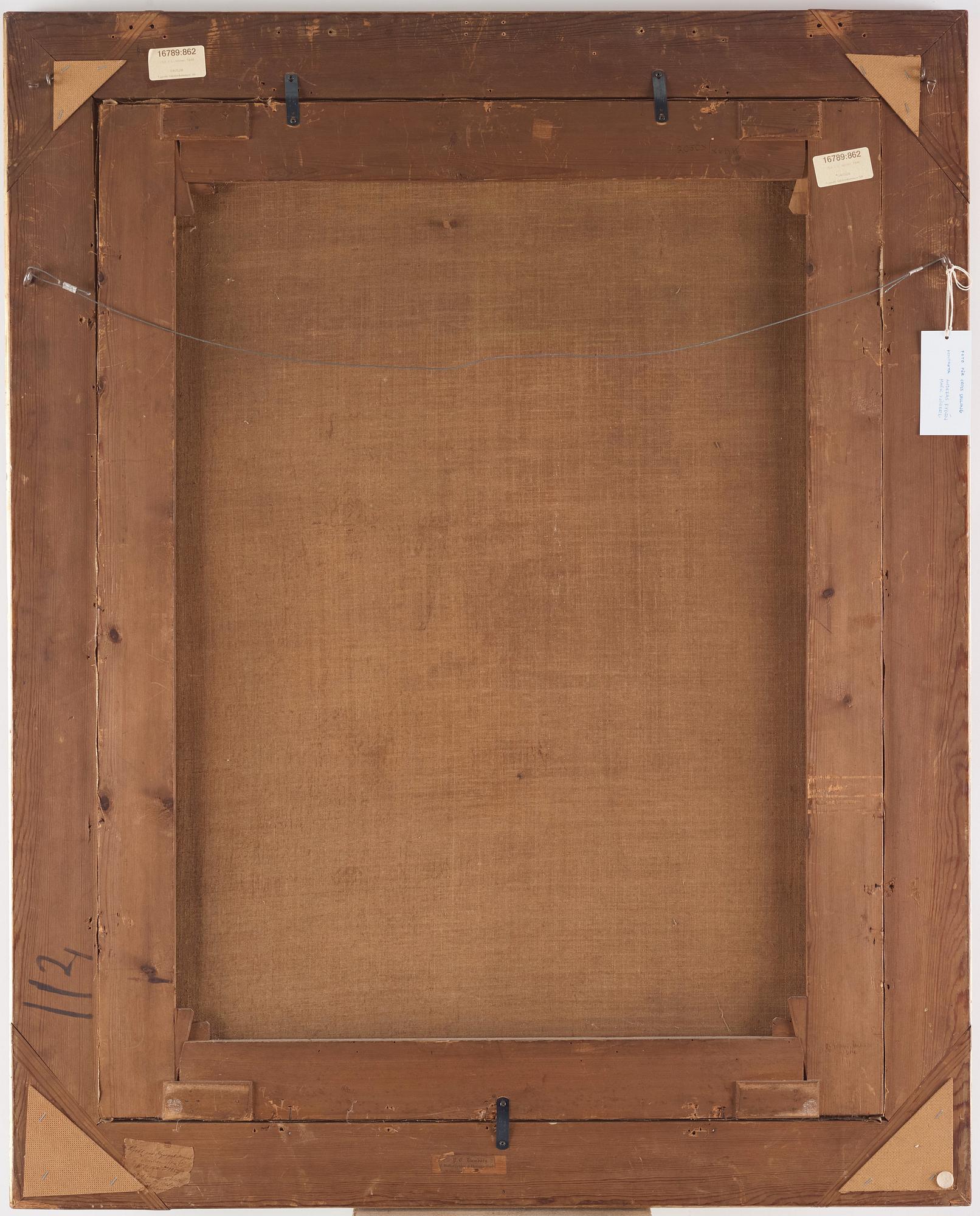 Johan Laurentz Jensen, Stilleben med stockrosor, prästkragar, blåklint, vallmo, kornax, rönnbär och en fruktkorg.