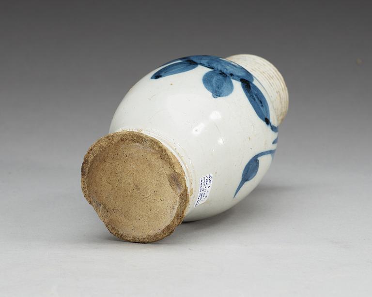 A Norweigan faience jar, 18th Century, presumably Drammen.