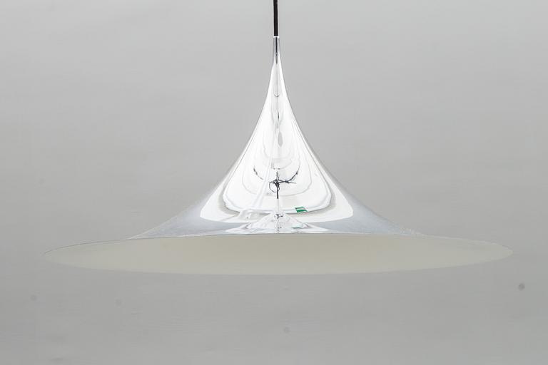 TAKLAMPA, Semipendel, Claus Bonderup, 1900-talets andra hälft. Höjd ca 35 cm.