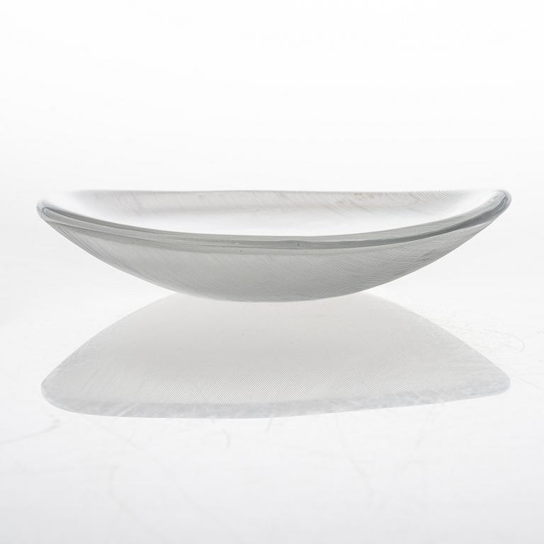 Tapio Wirkkala, skål, glas, modell 3337, signerad Tapio Wirkkala Iittala.