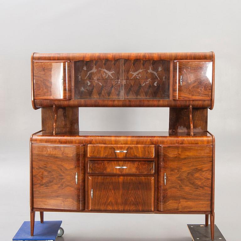 An Italian 1950s walnut sideboard.