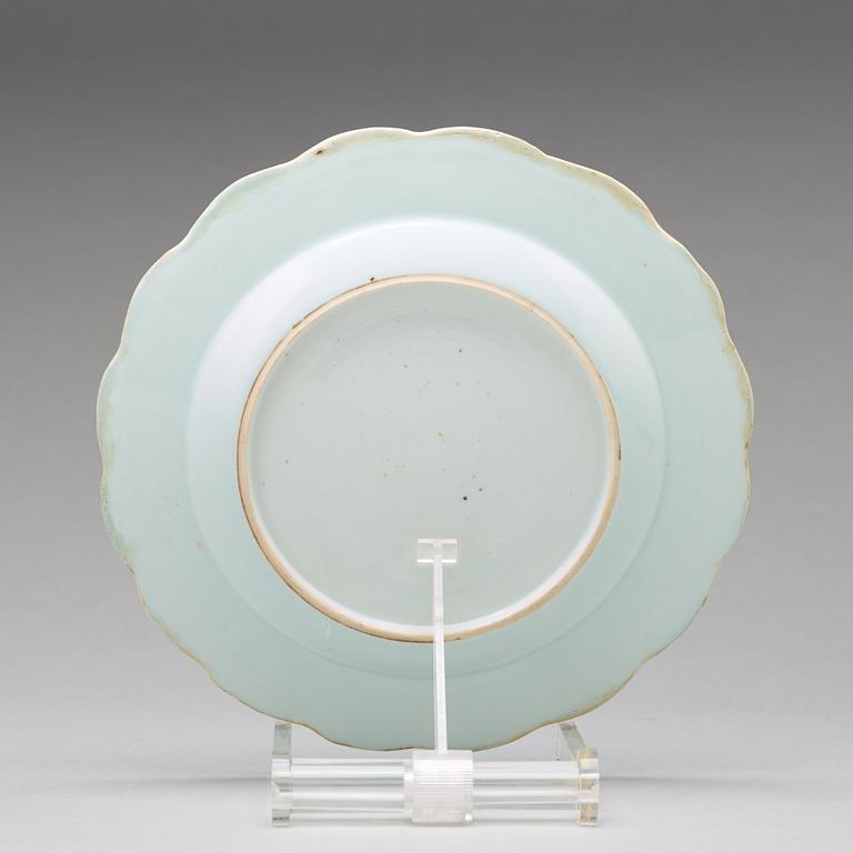 A set of 20 blue and white export porcelain dishes, Qing dynasty, Qianlong (1736-1795).