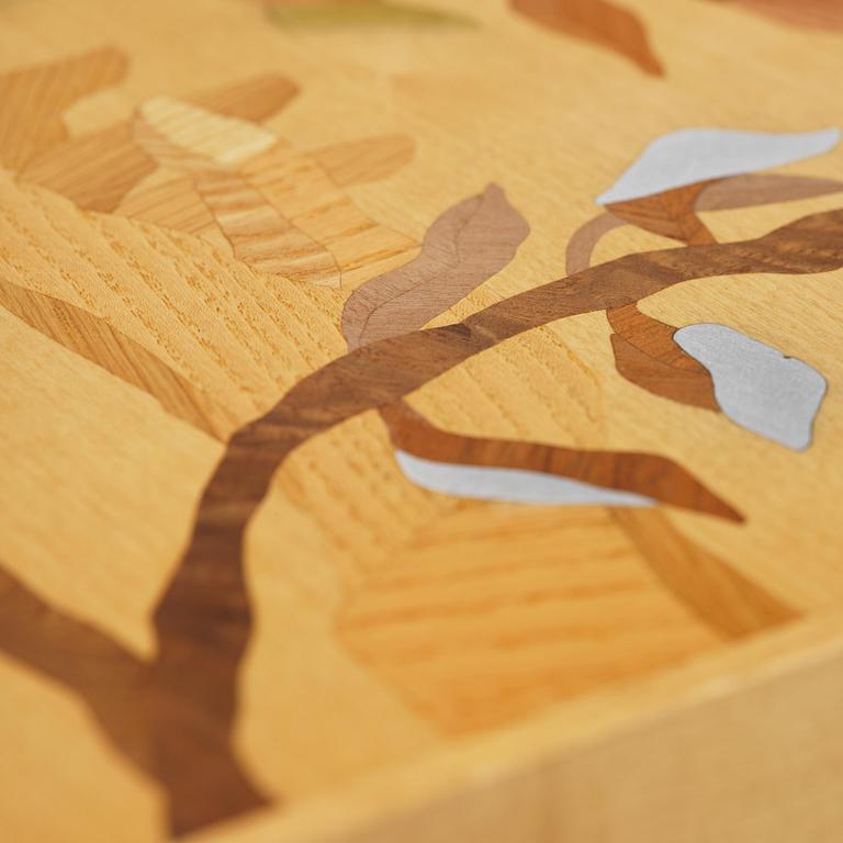 Klara Knutsson, a unique table, "Ornament", executed at Malmstens LiU, Stockholm, 2021.