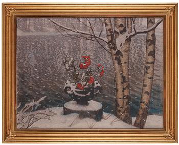 Gustaf Fjaestad, "The First Snow".