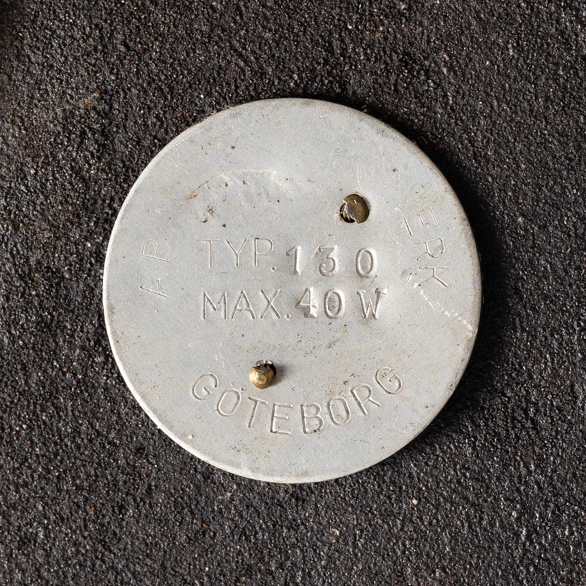 A floor lamp, AB Armaturhantverk, Gothenburg, mid-20th Century.