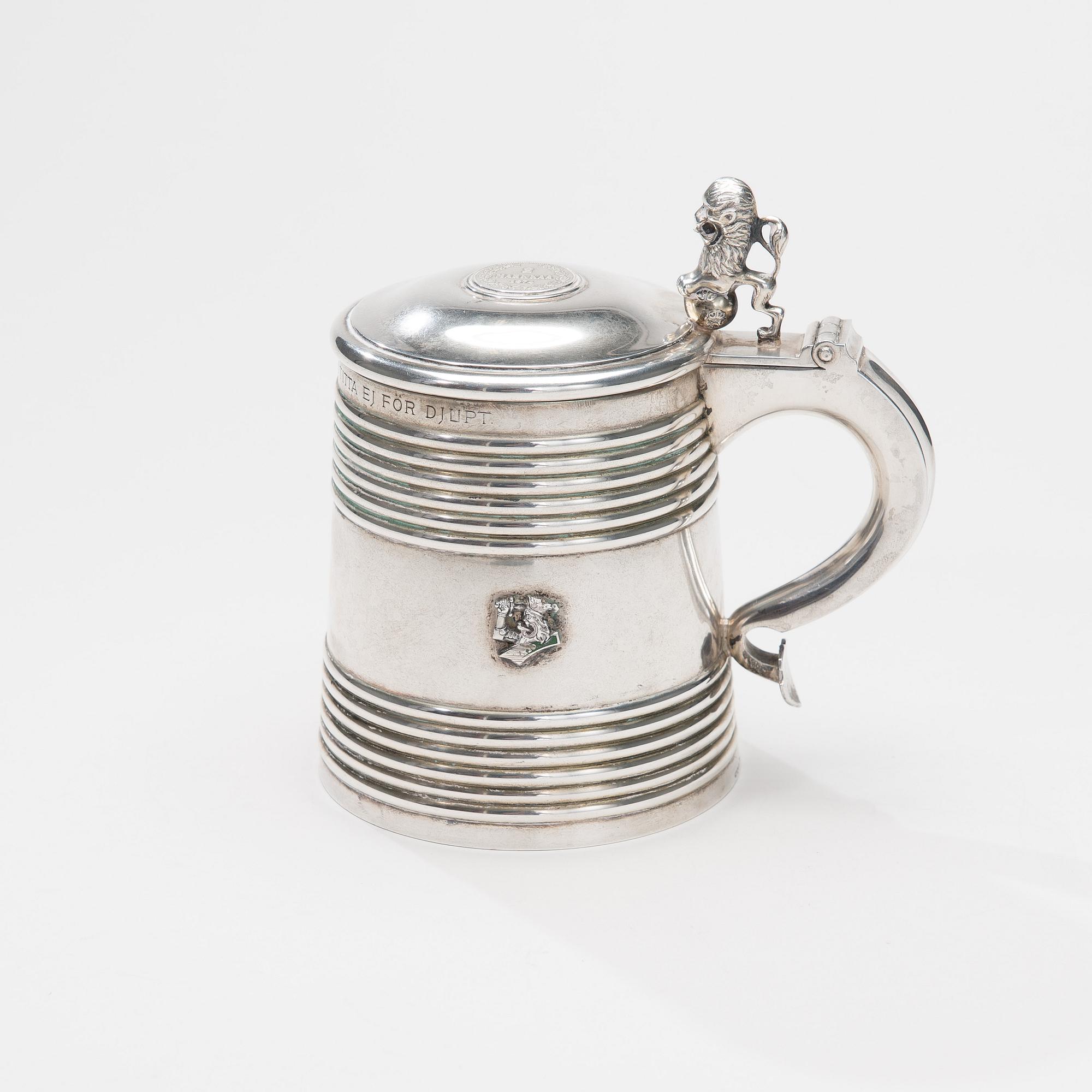 STOP, silver, Kultakeskus Oy, Tavastehus 1930-tal. Vikt 516 g.