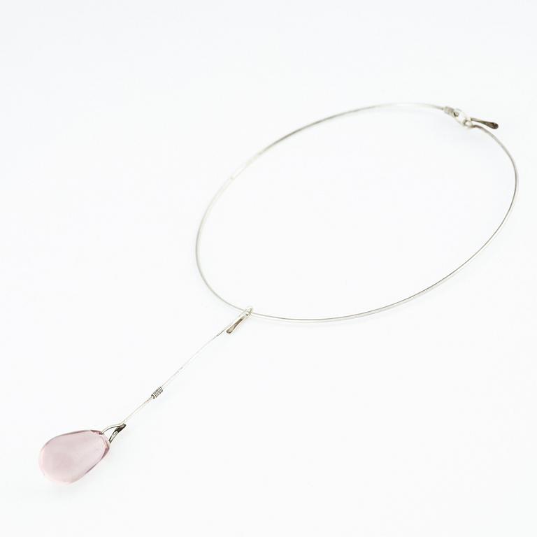 Vivianna Torun Bülow-Hübe, halssmycke och örhängen, utförda i egen studio 1950-tal, silver.