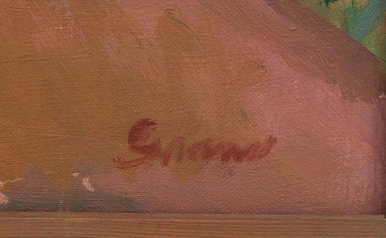 LENNART GRAM, olja på duk, signerad.