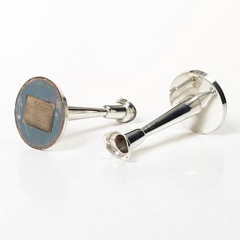 Tore Eldh, A pair of silver candlesticks, Ceson, Gothenburg, 1977.