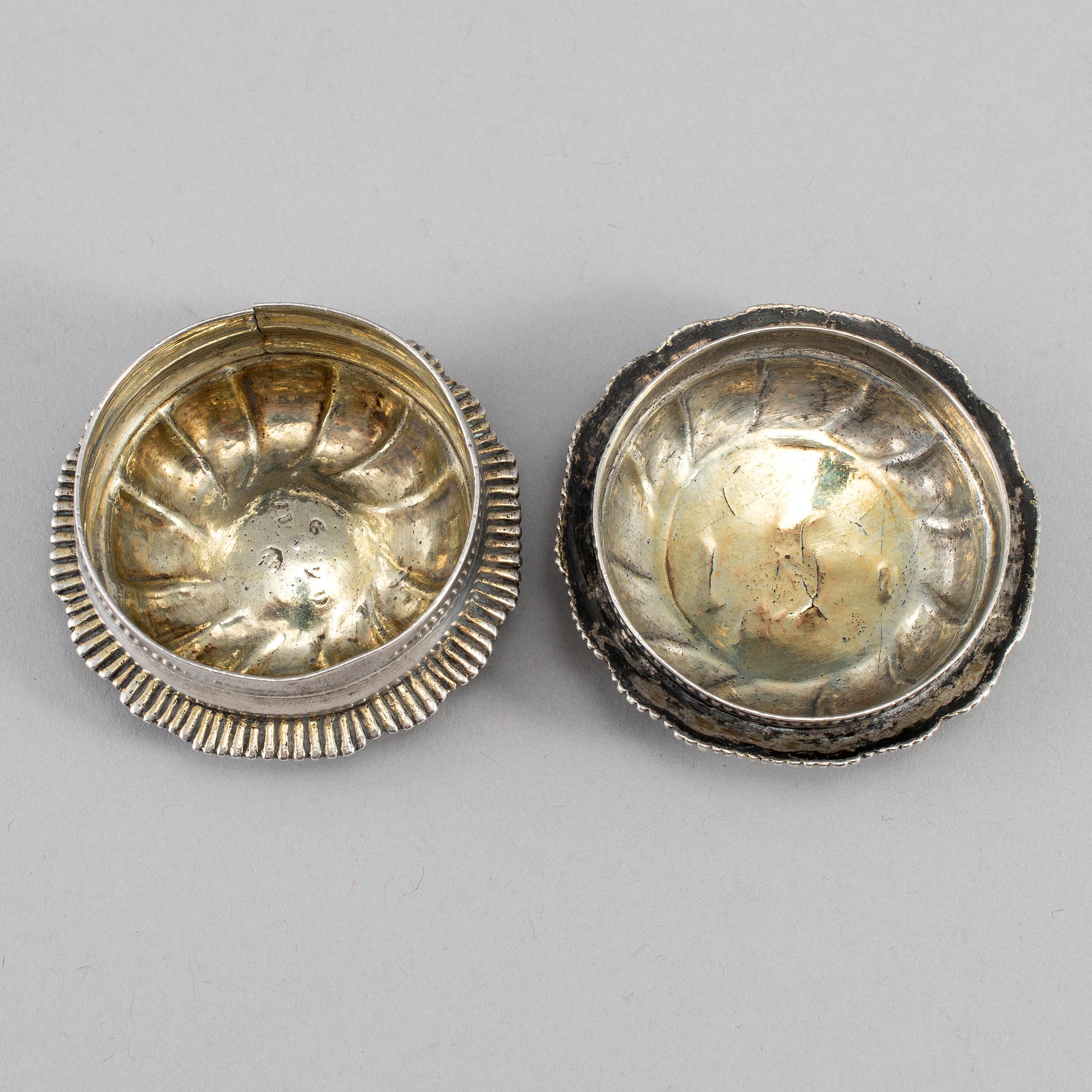 A silver snuff box, mark of Jeremias Wallbom, Uddevalla 1786.