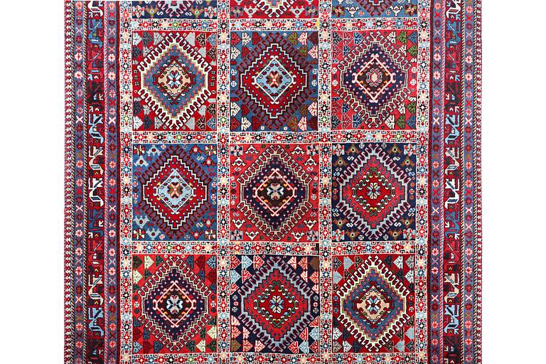 A carpet, Yalameh, c. 250 x 152 cm.