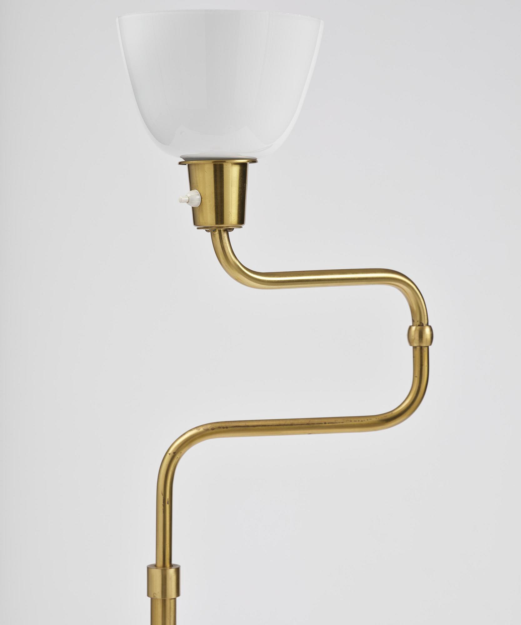 Bertil Brisborg, a floor lamp model "32620", Nordiska Kompaniet, 1940s.