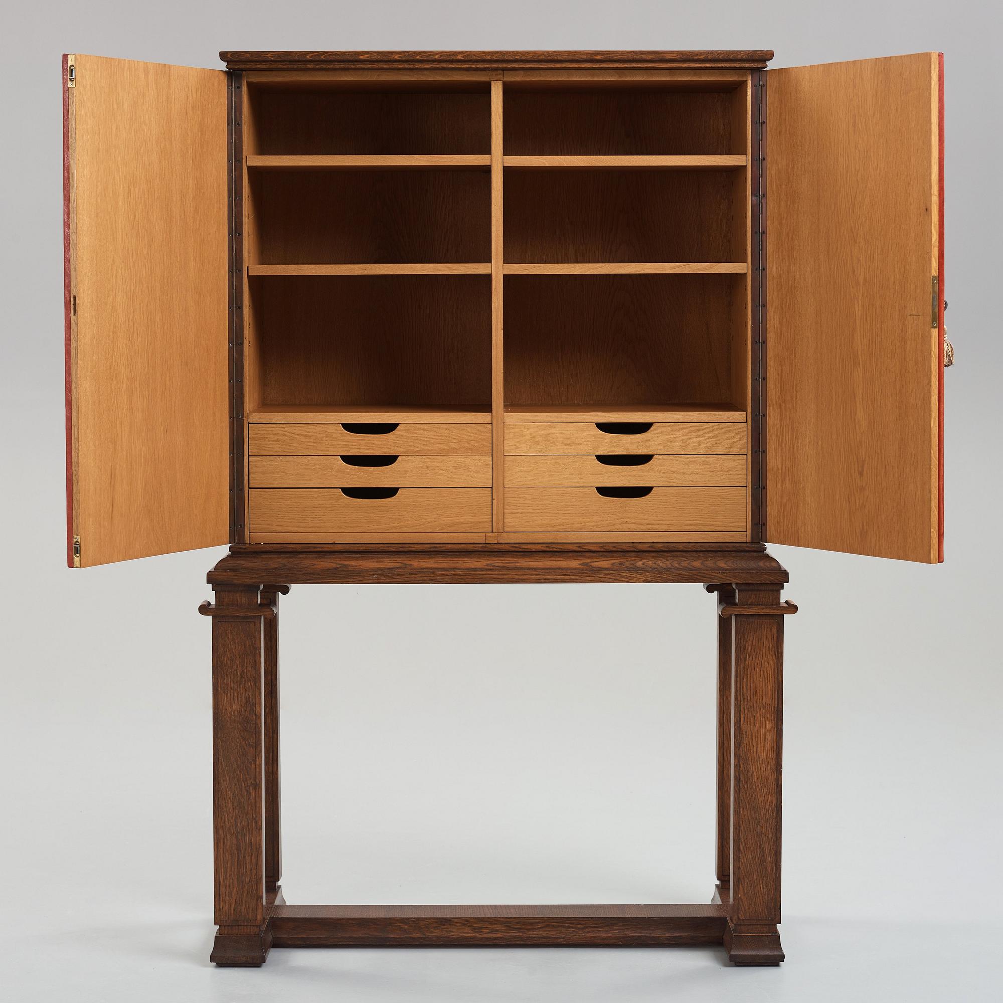 Otto Schulz, a Swedish Modern cabinet on stand, Boet, Gothenburg, Sweden, 1940.