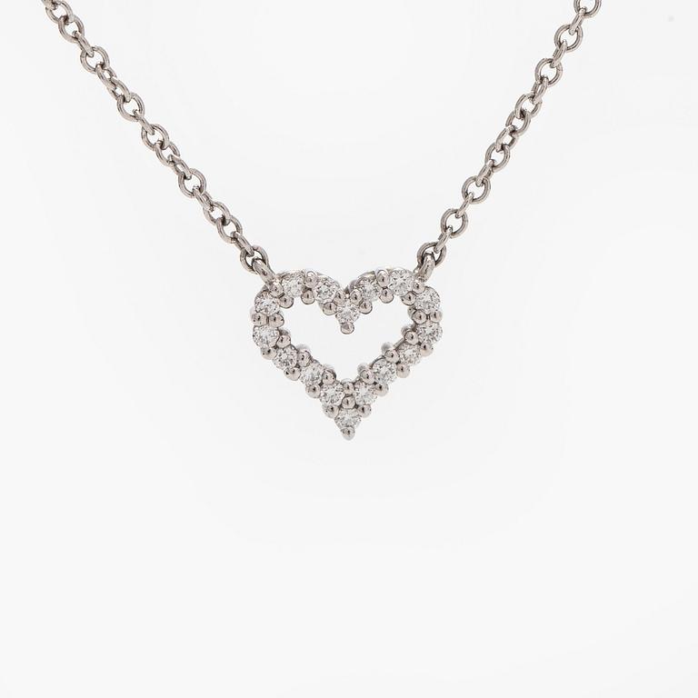 Tiffany & Co, kaulakoru, "Tiffany Hearts", platinaa ja timantteja.