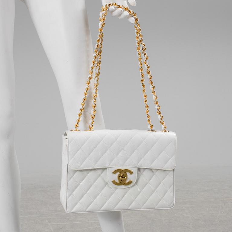 VÄSKA, "Jumbo Single Flap Bag", Chanel, 1994-1996.