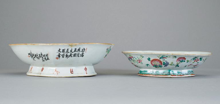 SKÅLAR, 2 st, porslin, Kina, 1800-tal.