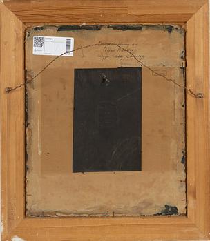 Alfred Wahlberg, oil on panel, signed.