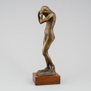 CARL ELDH, SCULPTURE, bronze, signed and dated 1900.