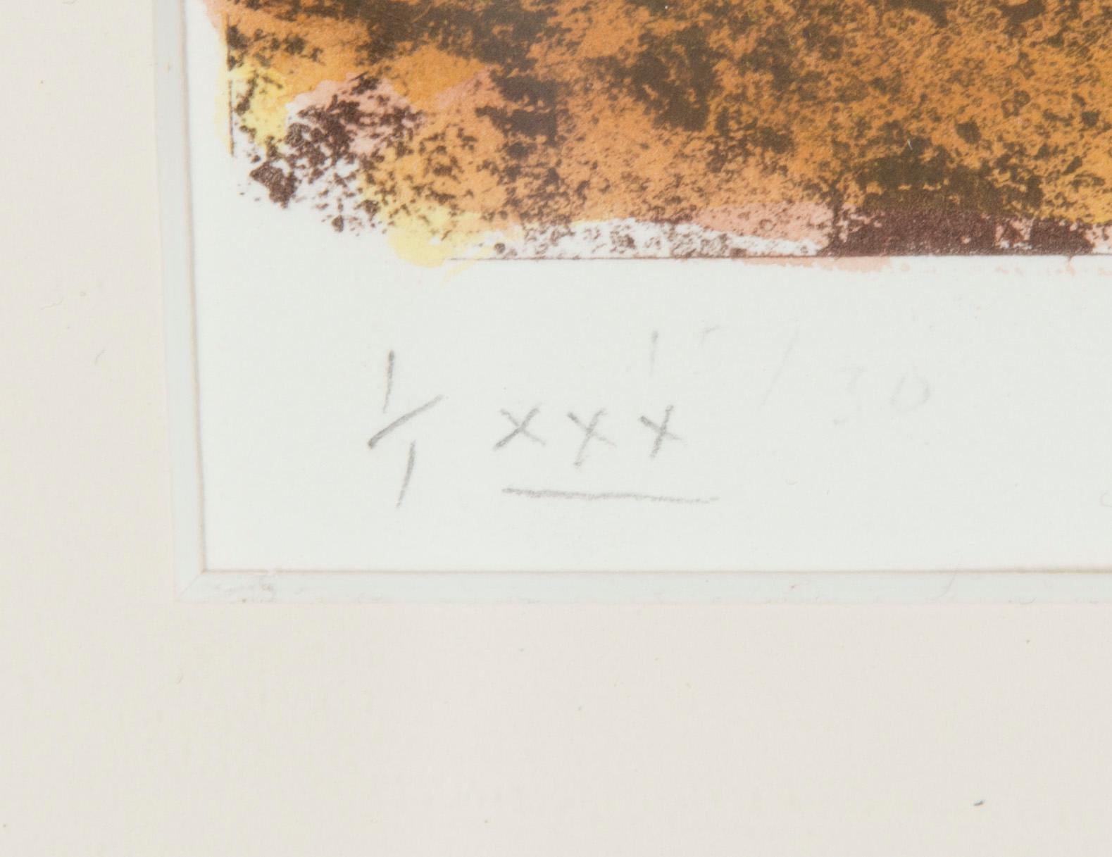 ARTTI POHJANHEIMO, käsinväritetty litografia (pastelli) signeerattu AP, päivätty VII 2000, numeroitu 1/1 XXX.