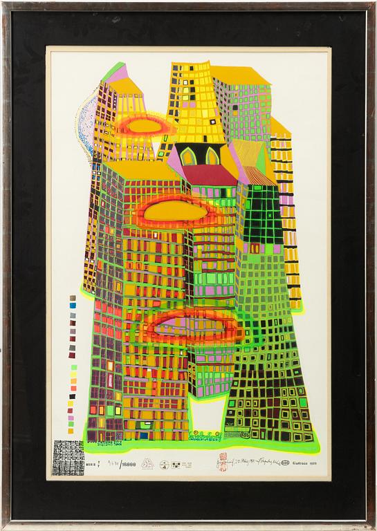 Friedensreich Hundertwasser, "Good morning city, Bleeding town".
