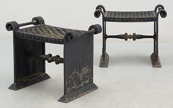 FOLKE BENSOW, "Taburett Nr 1", ett par, Näfveqvarns Bruk, ca 1925.