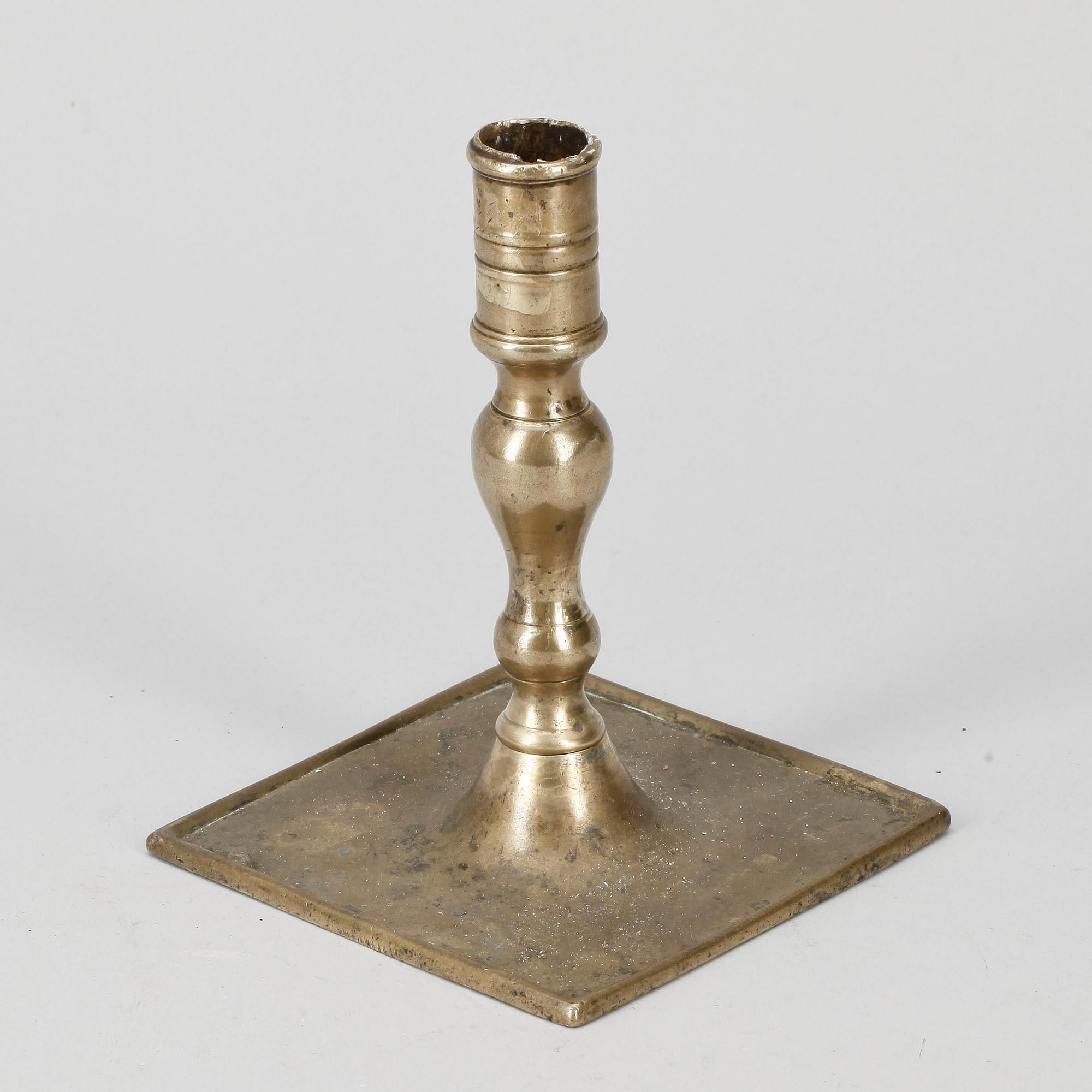 LJUSSTAKE, barock, mässing, 1600-tal.