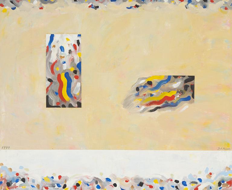 John Anton Risan, olja på duk, signerad och daterad 1999.