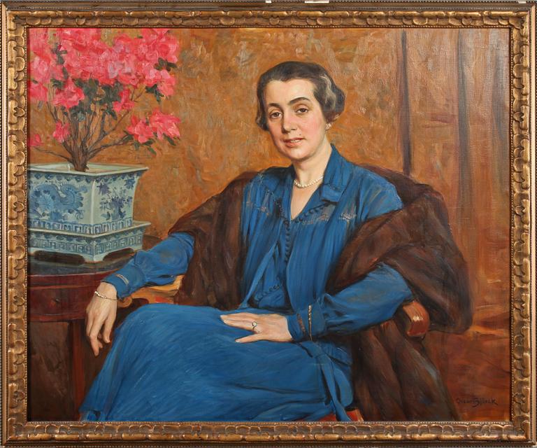 OSCAR BJÖRCK, olja på duk, signerad.