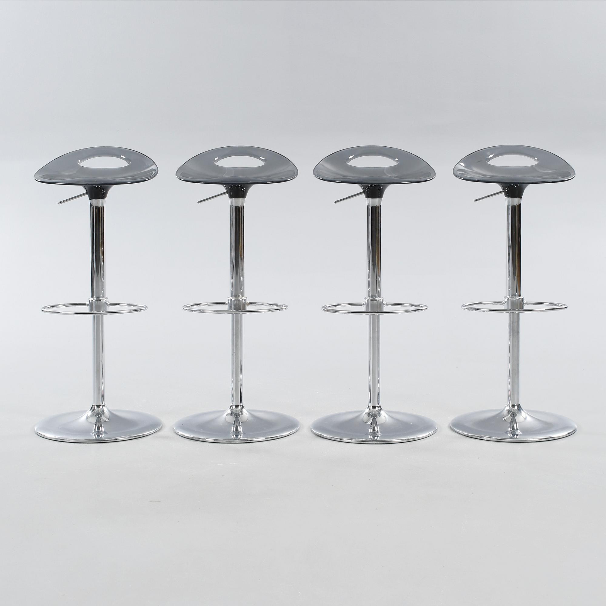 Four bar stools from Softline Allkit in Italy, around the year 2000.