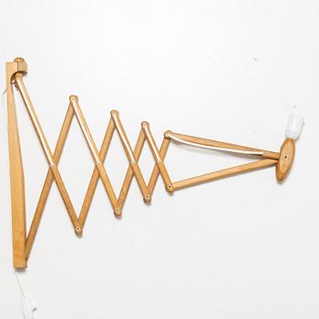 Erik Hansen, vägglampa, "Saxelampe", Le Klint, Danmark.