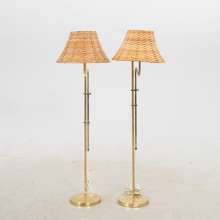 Floor lamps, a pair, model G 132, Bergboms, late 20th century.