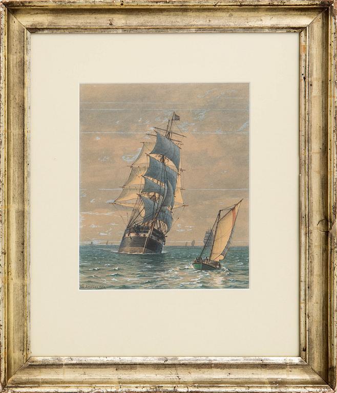 Vilhelm Arnesen, Fregatt och lots.